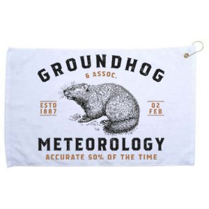 Funny Groundhog Day Shirts Groundhog Meteorology Grommeted Golf Towel