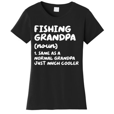 Fishing Grandpa Definition Funny Sports Women's T-Shirt