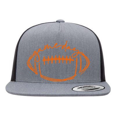 Funny Game Day Football Season Lover Sports Gift Flat Bill Trucker Hat