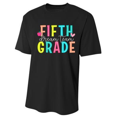 Fifth Grade Dream Team Back To School 5th Grade Teacher Performance Sprint T-Shirt