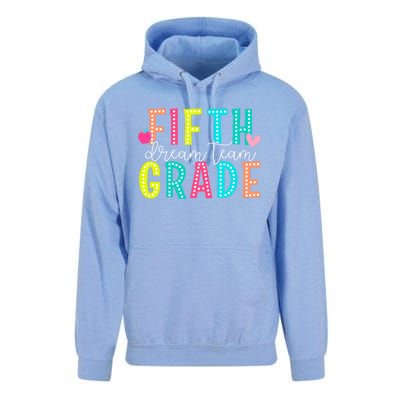 Fifth Grade Dream Team Back To School 5th Grade Teacher Unisex Surf Hoodie