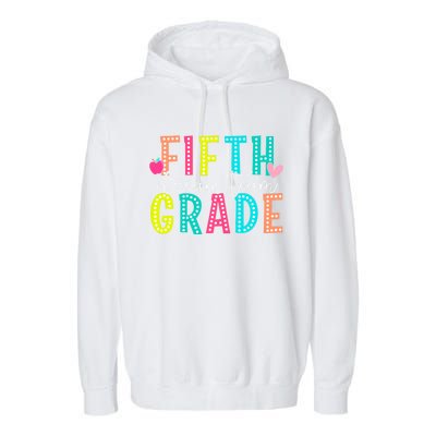 Fifth Grade Dream Team Back To School 5th Grade Teacher Garment-Dyed Fleece Hoodie