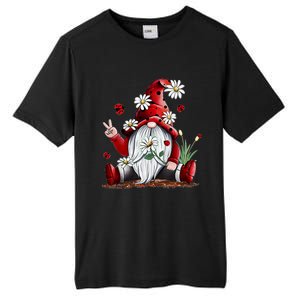 Floral Gnome Daisy Ladybugs Hippie Gnome Love Gift Tall Fusion ChromaSoft Performance T-Shirt