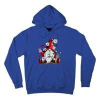 Floral Gnome Daisy Ladybugs Hippie Gnome Love Gift Tall Hoodie