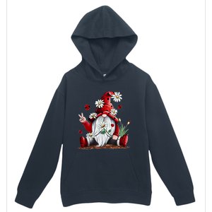 Floral Gnome Daisy Ladybugs Hippie Gnome Love Gift Urban Pullover Hoodie