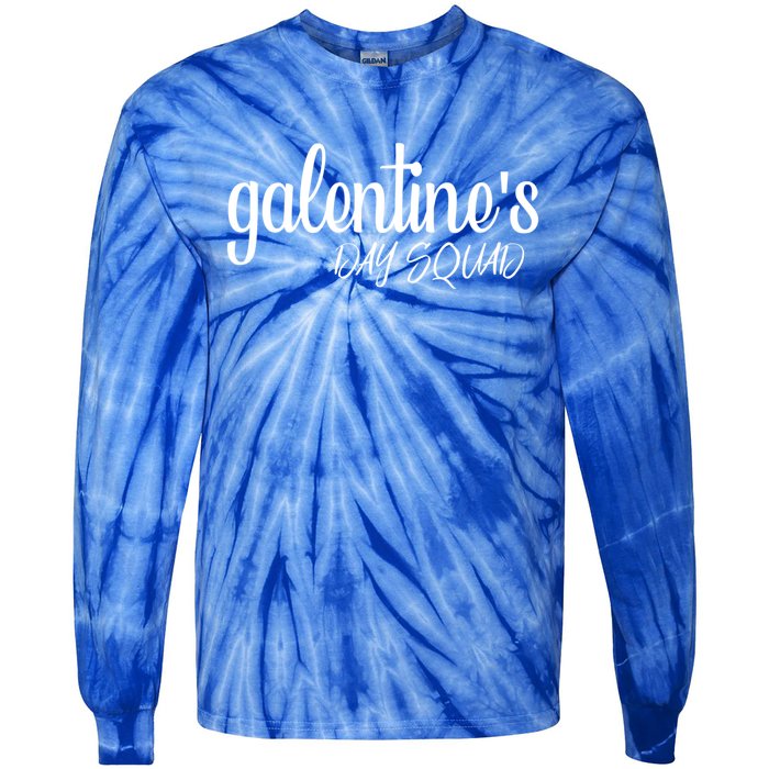 Funny Galentines Day Squad Valentine's Day Singles Awareness Cool Gift Tie-Dye Long Sleeve Shirt