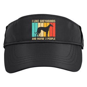 Funny Greyhound Design Women Italian Greyhound Dog Lover Adult Drive Performance Visor