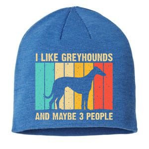 Funny Greyhound Design Women Italian Greyhound Dog Lover Sustainable Beanie