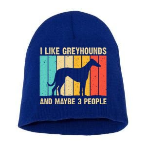 Funny Greyhound Design Women Italian Greyhound Dog Lover Short Acrylic Beanie