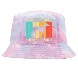 Funny Greyhound Design Women Italian Greyhound Dog Lover Tie-Dyed Bucket Hat