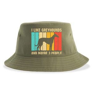 Funny Greyhound Design Women Italian Greyhound Dog Lover Sustainable Bucket Hat