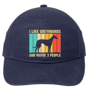 Funny Greyhound Design Women Italian Greyhound Dog Lover 7-Panel Snapback Hat