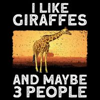Funny Giraffe Design For Women Giraffe Zoo Animal Lovers Womens T-Shirt