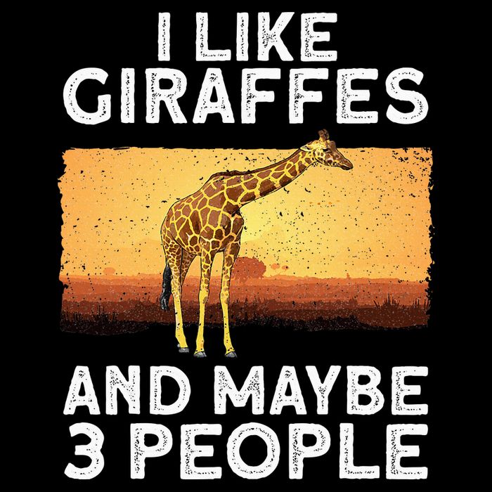 Funny Giraffe Design For Women Giraffe Zoo Animal Lovers Womens T-Shirt