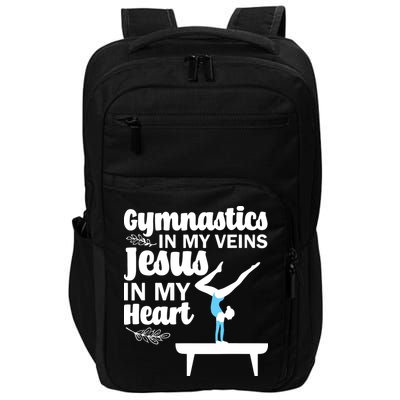 Funny Gymnastics Design For Men Women Gymnast Jesus Lovers Impact Tech Backpack