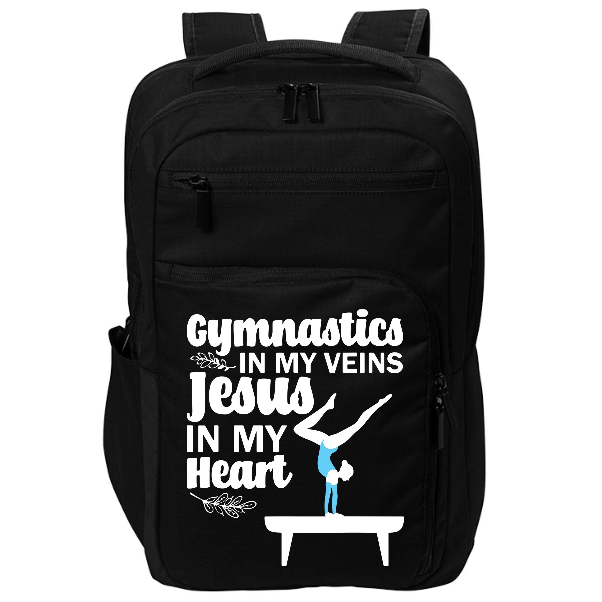 Funny Gymnastics Design For Men Women Gymnast Jesus Lovers Impact Tech Backpack