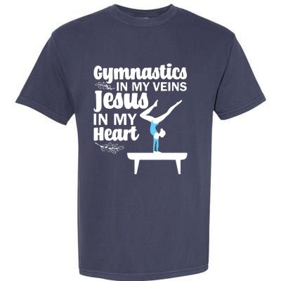 Funny Gymnastics Design For Men Women Gymnast Jesus Lovers Garment-Dyed Heavyweight T-Shirt