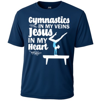 Funny Gymnastics Design For Men Women Gymnast Jesus Lovers Cooling Performance Crew T-Shirt