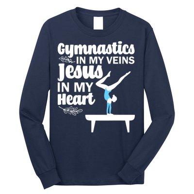 Funny Gymnastics Design For Men Women Gymnast Jesus Lovers Long Sleeve Shirt