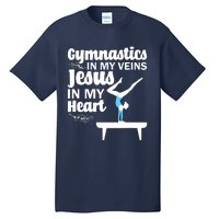 Funny Gymnastics Design For Men Women Gymnast Jesus Lovers Tall T-Shirt