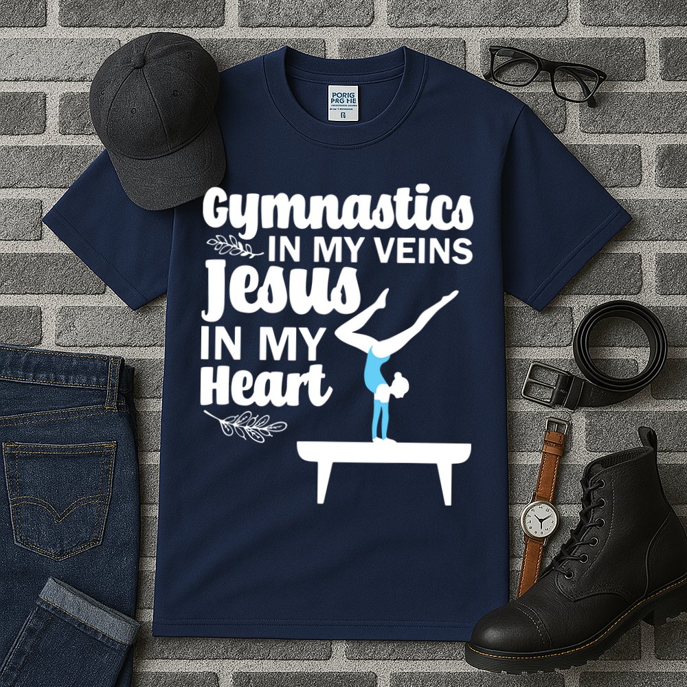 Funny Gymnastics Design For Men Women Gymnast Jesus Lovers Tall T-Shirt