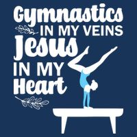 Funny Gymnastics Design For Men Women Gymnast Jesus Lovers Tall T-Shirt