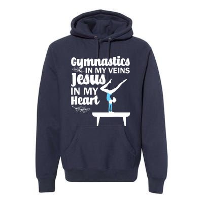 Funny Gymnastics Design For Men Women Gymnast Jesus Lovers Premium Hoodie