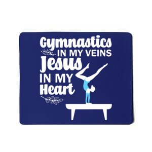 Funny Gymnastics Design For Men Women Gymnast Jesus Lovers Mousepad