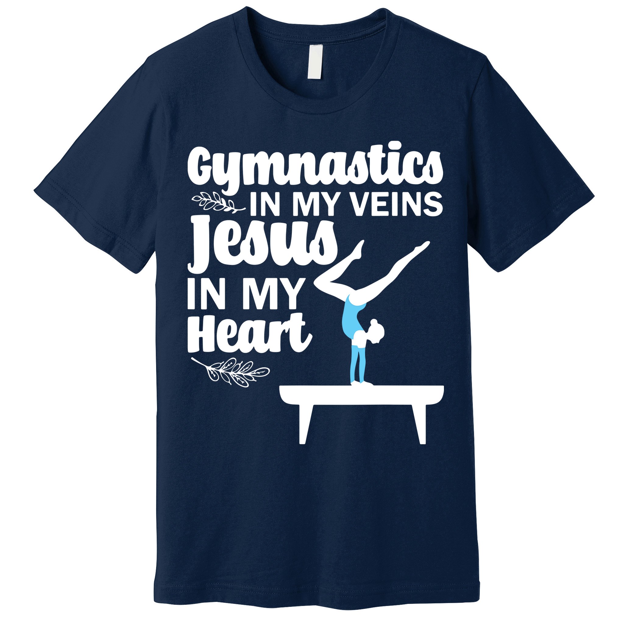 Funny Gymnastics Design For Men Women Gymnast Jesus Lovers Premium T-Shirt