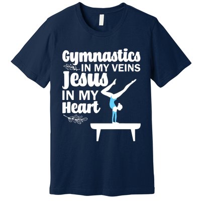 Funny Gymnastics Design For Men Women Gymnast Jesus Lovers Premium T-Shirt