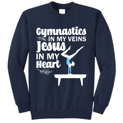 Funny Gymnastics Design For Men Women Gymnast Jesus Lovers Tall Sweatshirt