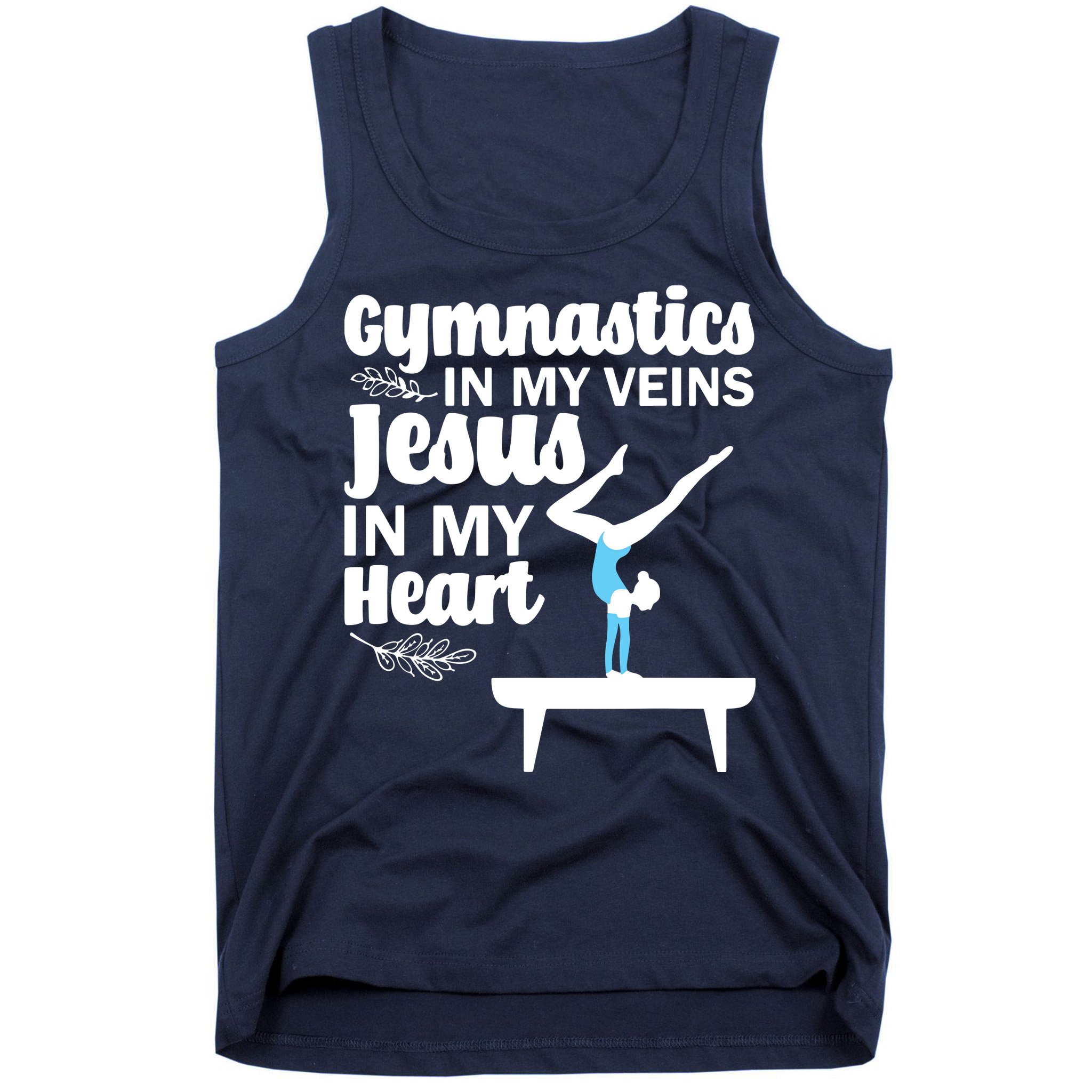 Funny Gymnastics Design For Men Women Gymnast Jesus Lovers Tank Top
