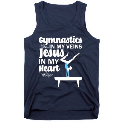 Funny Gymnastics Design For Men Women Gymnast Jesus Lovers Tank Top