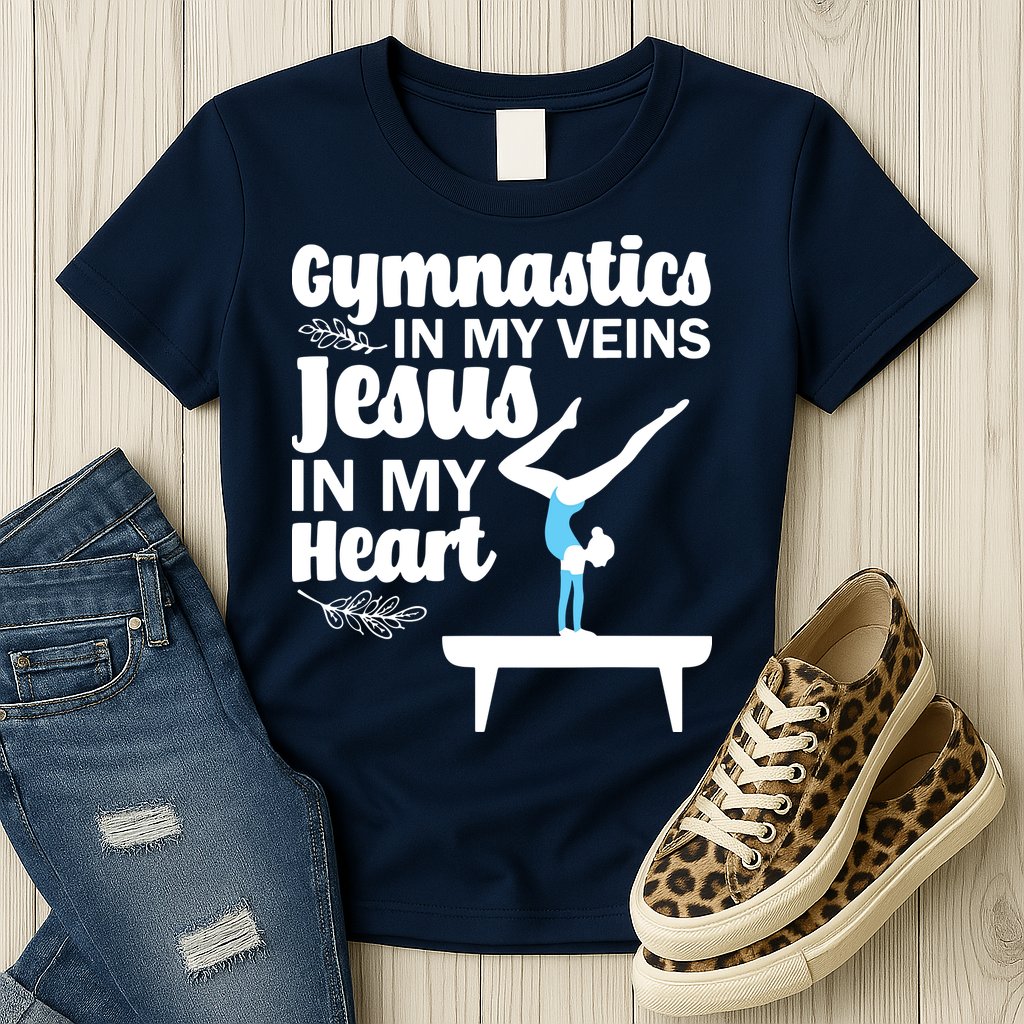 Funny Gymnastics Design For Men Women Gymnast Jesus Lovers Womens T-Shirt