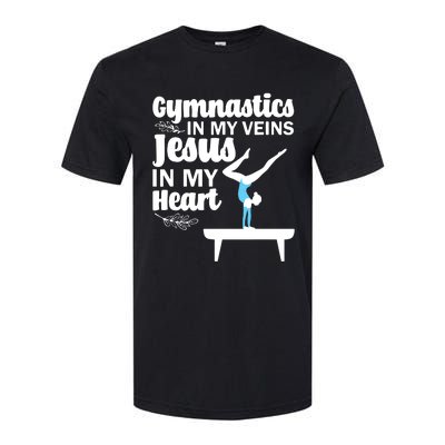 Funny Gymnastics Design For Men Women Gymnast Jesus Lovers Softstyle CVC T-Shirt