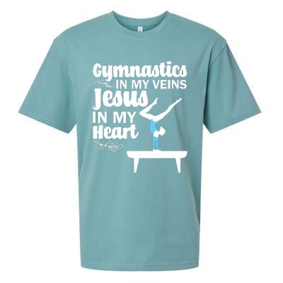 Funny Gymnastics Design For Men Women Gymnast Jesus Lovers Sueded Cloud Jersey T-Shirt