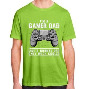 Funny Gamer Dad Design For Husband Gaming Fathers Day Adult ChromaSoft Performance T-Shirt