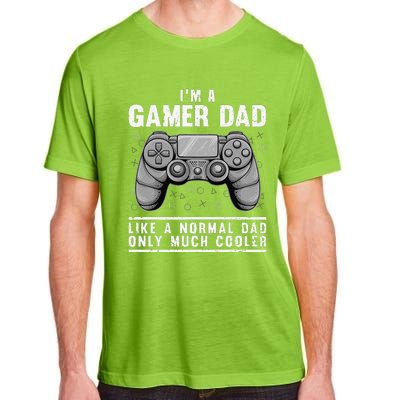 Funny Gamer Dad Design For Husband Gaming Fathers Day Adult ChromaSoft Performance T-Shirt