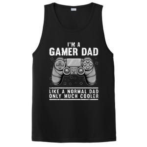 Funny Gamer Dad Design For Husband Gaming Fathers Day PosiCharge Competitor Tank