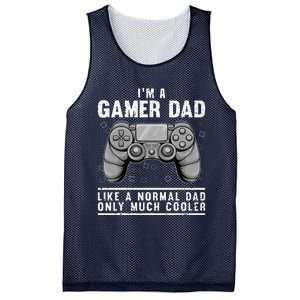 Funny Gamer Dad Design For Husband Gaming Fathers Day Mesh Reversible Basketball Jersey Tank