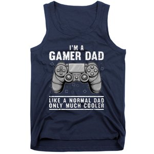 Funny Gamer Dad Design For Husband Gaming Fathers Day Tank Top