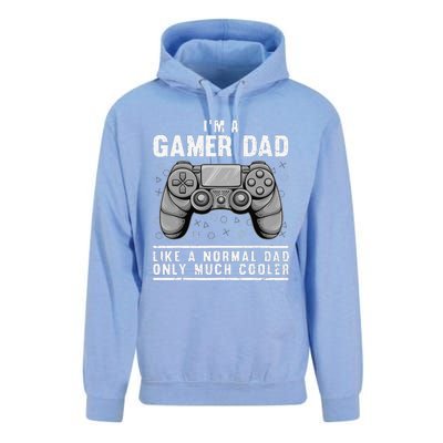 Funny Gamer Dad Design For Husband Gaming Fathers Day Unisex Surf Hoodie