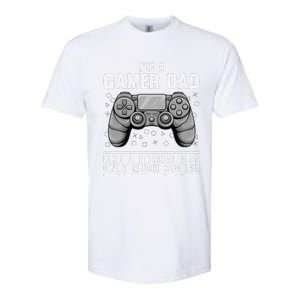 Funny Gamer Dad Design For Husband Gaming Fathers Day Softstyle CVC T-Shirt