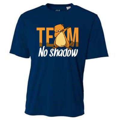 Funny Groundhog Day Team No Shadow Dabbing Cooling Performance Crew T-Shirt