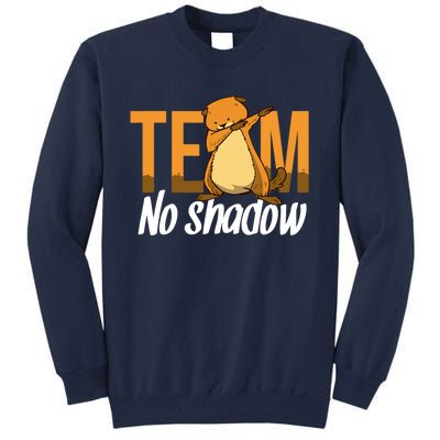 Funny Groundhog Day Team No Shadow Dabbing Tall Sweatshirt