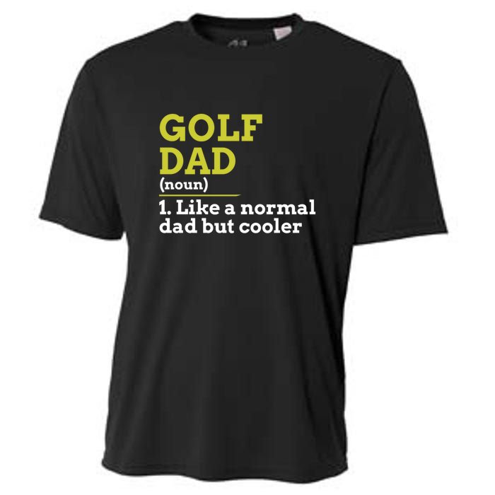 Funny Golf Dad Definition Golfing For Golfers Gift For Dad Father's Day Cooling Performance Crew T-Shirt