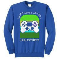 Funny Grandma Day Gamer Mom Gaming On A Mother Level Up Game Gift Tall Sweatshirt