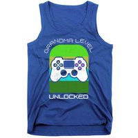 Funny Grandma Day Gamer Mom Gaming On A Mother Level Up Game Gift Tank Top