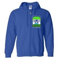 Funny Grandma Day Gamer Mom Gaming On A Mother Level Up Game Gift Full Zip Hoodie