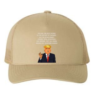 Funny Great Dad Donald Trump Fathers Day Gift Tee Yupoong Adult 5-Panel Trucker Hat